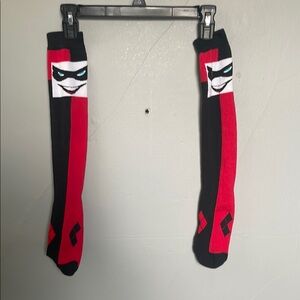Harley Quinn women’s small high socks comics DC Batman costume